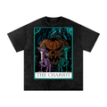 The Chariot Tarot Card Snow Washed Oversized Cotton T-Shirt