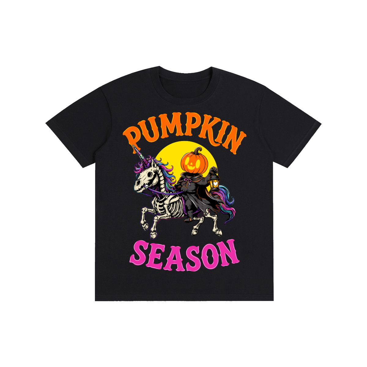 Pumpkin Season Headless Horseman Pure Cotton Unisex T-Shirt