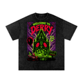 Welcome To Derry Snow Washed Oversized Cotton T-Shirt