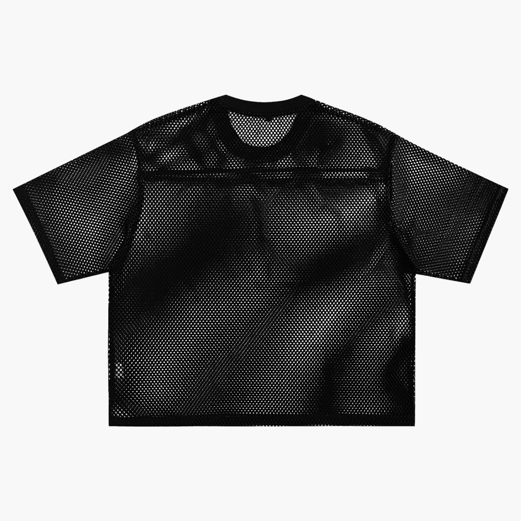 Casual Afterlife See-through Boxy Net T-Shirt