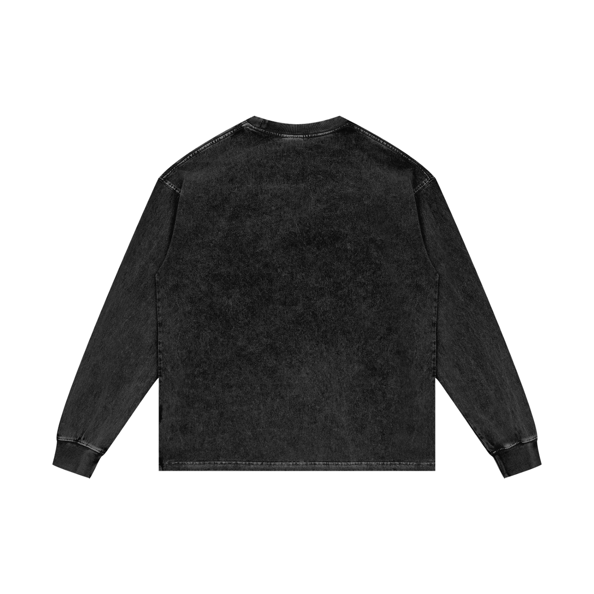 Bad Luck Victorian Steampunk Acid Wash Oversize Long Sleeve T-Shirt