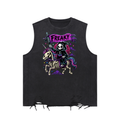 Casual Afterlife Freak Flag Snow Washed Raw-Hem Tank Top