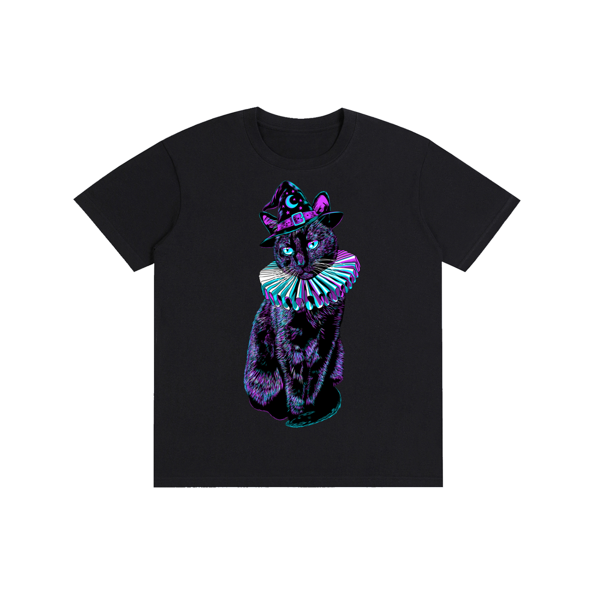 Witchy Black Cat Pure Cotton Unisex T-Shirt