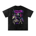 Casual Afterlife Freak Flag Snow Washed Oversized Cotton T-Shirt