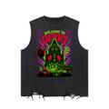 Welcome To Derry Snow Washed Raw-Hem Tank Top
