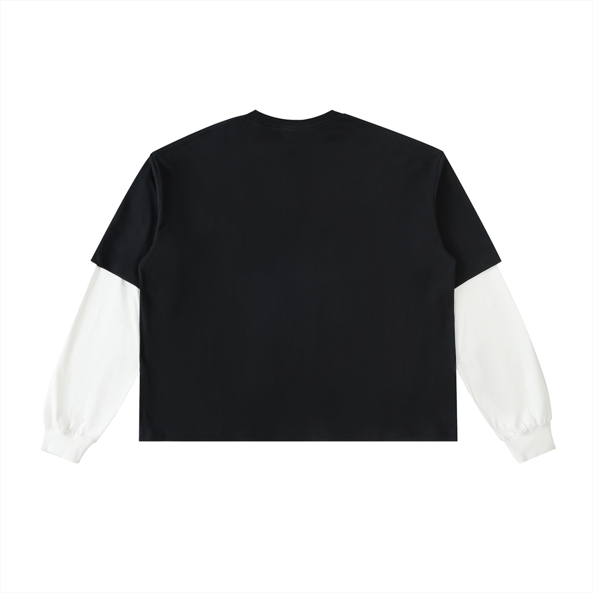 Irish Pub Ghost Layered Contrast Sleeve Cotton T-Shirt