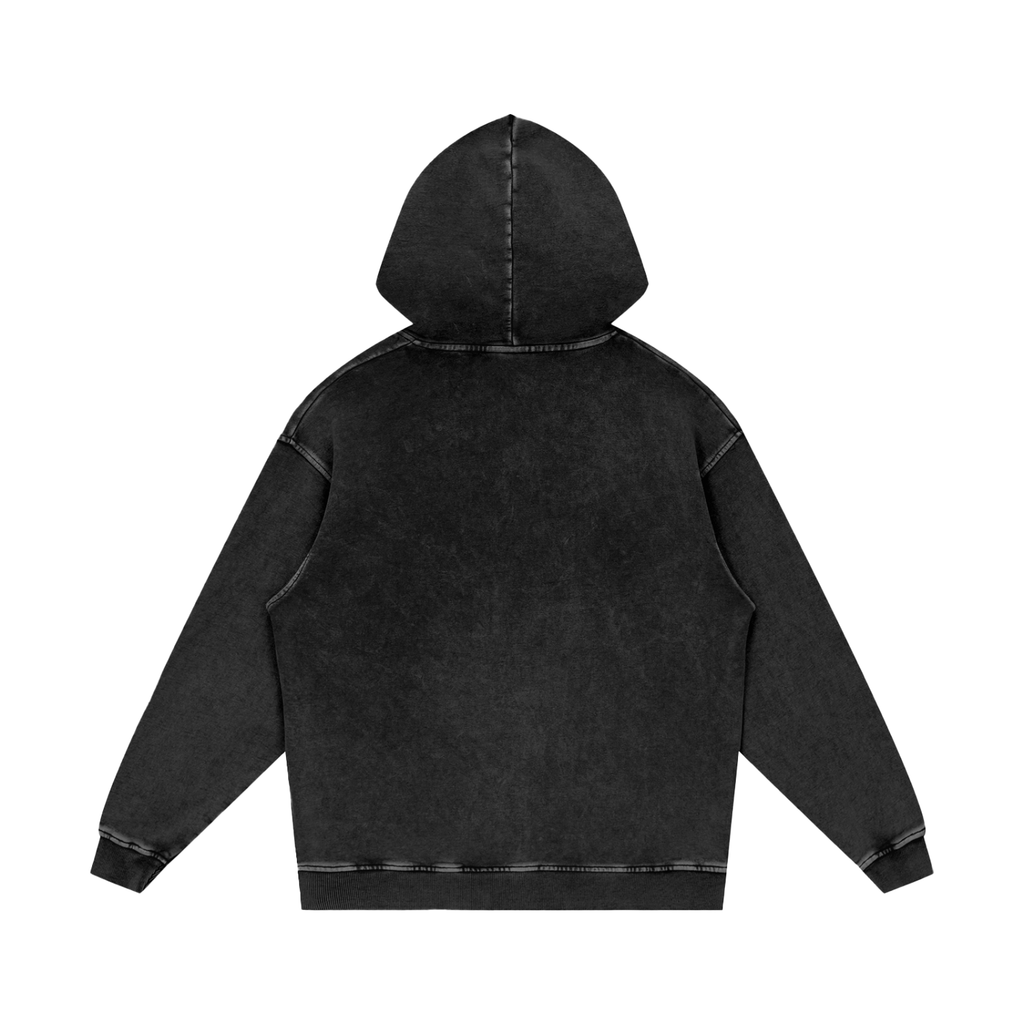 Bad Luck Snow Washed Loose Cotton Hoodie