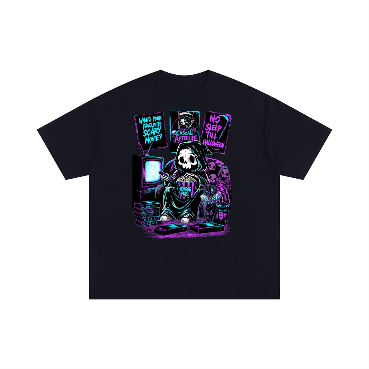 Casual Afterlife Horror Fan Unisex Oversized Cotton T-Shirt