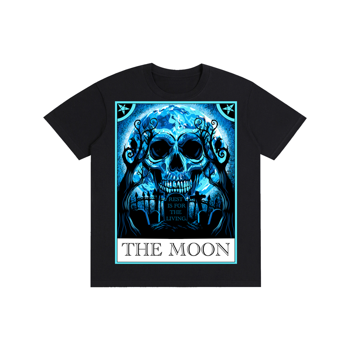 The Moon Tarot Card Pure Cotton Unisex T-Shirt