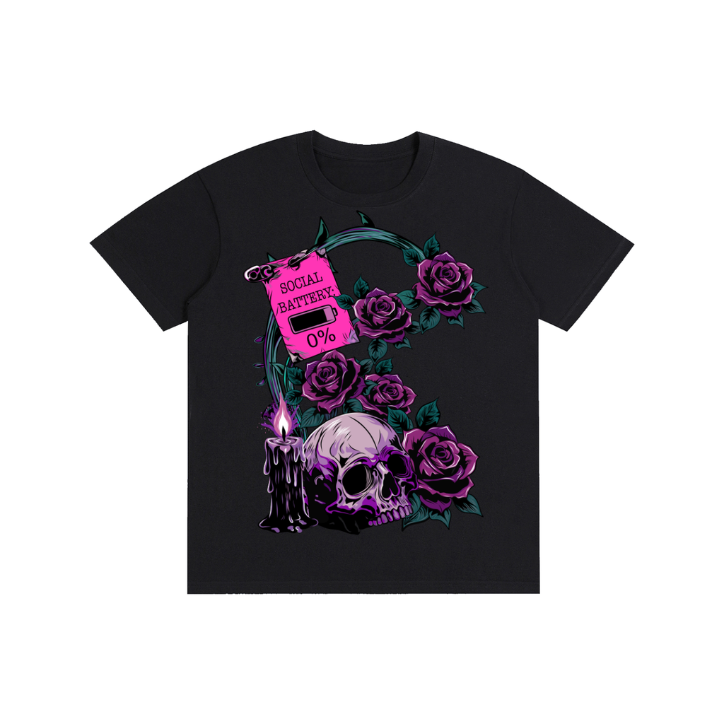 Goth Low Social Battery Pure Cotton Unisex T-Shirt