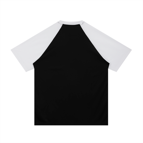 Bad Luck Contrast Raglan Sleeve Mesh T-Shirt