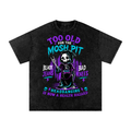 Casual Afterlife Mosher Snow Washed Oversized Cotton T-Shirt