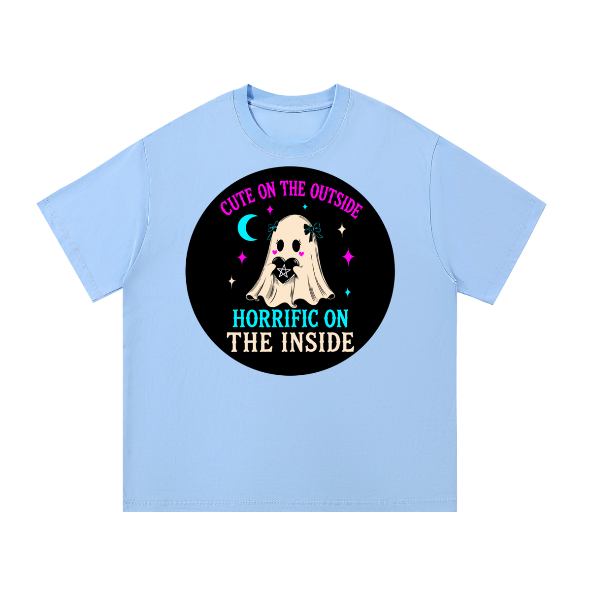 Cute Spooky Ghost Essential Cotton T-Shirt
