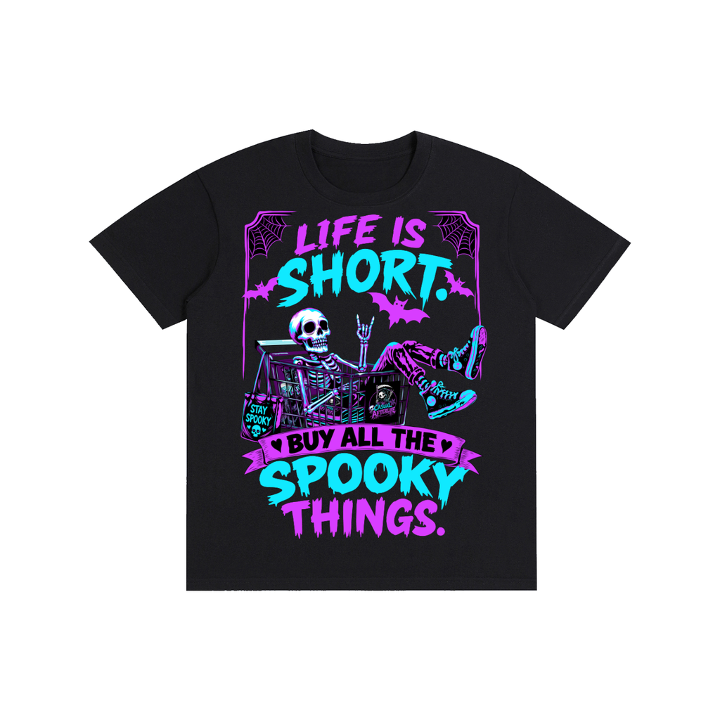 Shop Spooky Pure Cotton Unisex T-Shirt