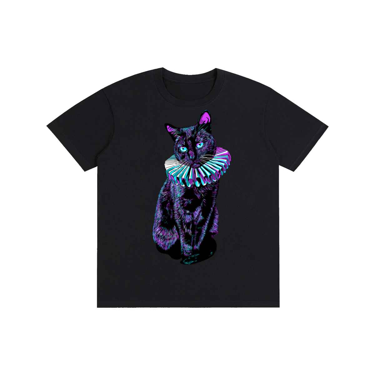 Casual Afterlife Black Cat Pure Cotton Unisex T-Shirt