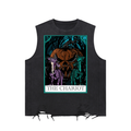 The Chariot Tarot Card Snow Washed Raw-Hem Tank Top